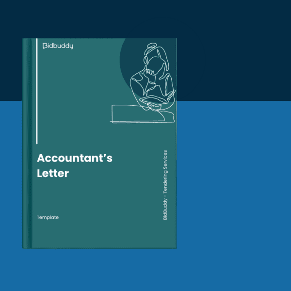 Cover of Bidbuddy’s Accountant’s Letter template — free downloadable letter format for financial declarations in tenders.