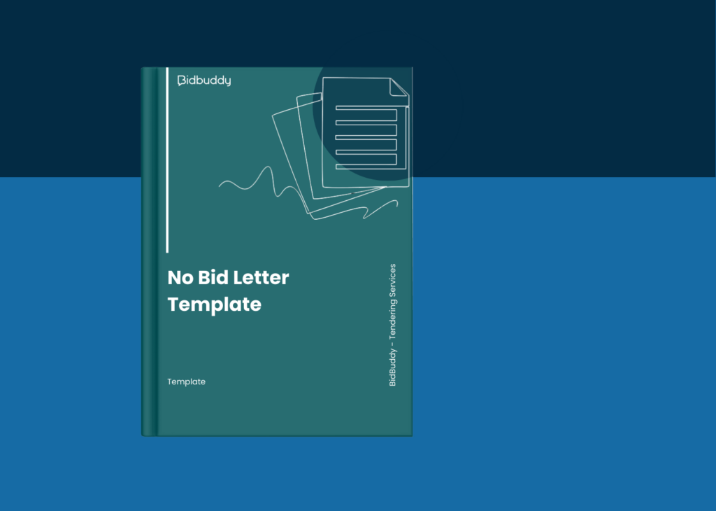 Cover of Bidbuddy’s No Bid Letter Template — free downloadable letter format to formally decline tender invitations.