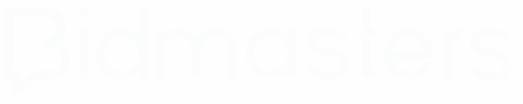 BidMasters Logo - white