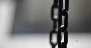 Image of chains to depict modern slavery